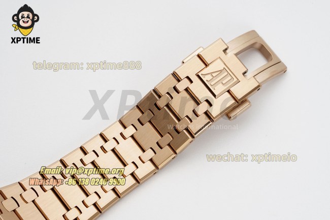 Royal Oak Chrono 26239OR 41mm APSF Brown/Stick on RG/RG Bracelet SH4401 Super Clone Royal Oak Chrono 26239OR 41mm APSF Brown/Stick on RG/RG Bracelet SH4401 Super Clone