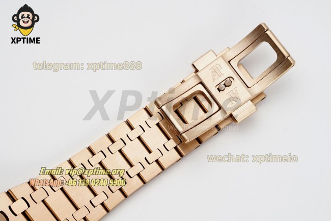 Royal Oak Chrono 26239OR 41mm APSF White/Stick on RG/RG Bracelet SH4401 Super Clone Royal Oak Chrono 26239OR 41mm APSF White/Stick on RG/RG Bracelet SH4401 Super Clone