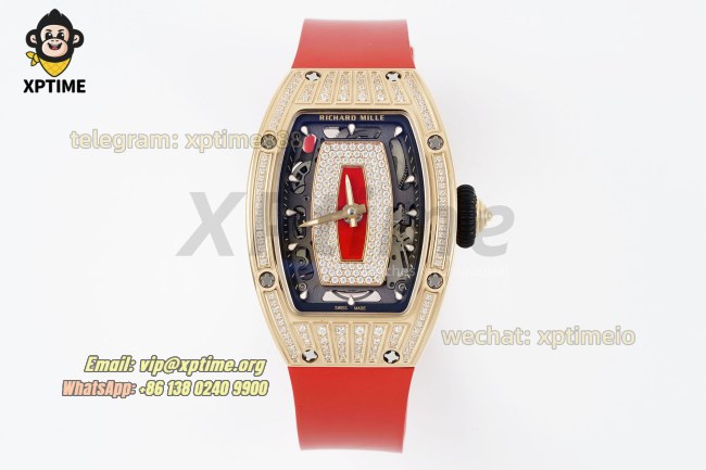 RM07-01 Ladies 31.5mm ZF RG Red/Damond Sketelon RG/RU Strap CRMA2 RM07-01 Ladies 31.5mm ZF RG Red/Damond Sketelon RG/RU Strap CRMA2