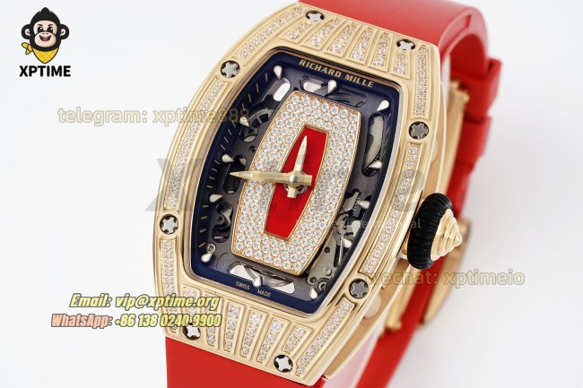RM07-01 Ladies 31.5mm ZF RG Red/Damond Sketelon RG/RU Strap CRMA2 RM07-01 Ladies 31.5mm ZF RG Red/Damond Sketelon RG/RU Strap CRMA2