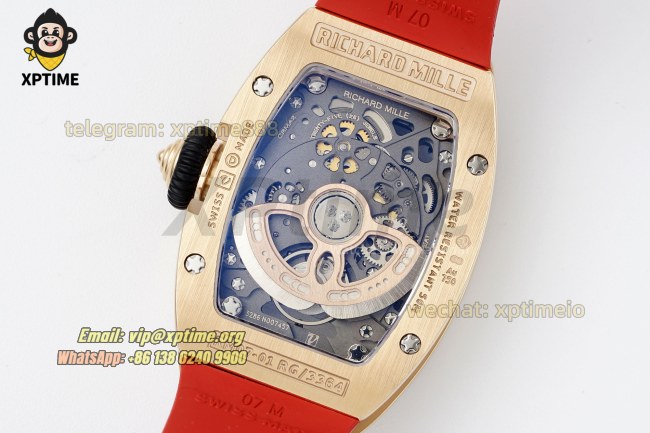 RM07-01 Ladies 31.5mm ZF RG Red/Damond Sketelon RG/RU Strap CRMA2 RM07-01 Ladies 31.5mm ZF RG Red/Damond Sketelon RG/RU Strap CRMA2