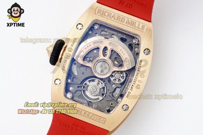 RM07-01 Ladies 31.5mm ZF RG Red/Damond Sketelon RG/RU Strap CRMA2 RM07-01 Ladies 31.5mm ZF RG Red/Damond Sketelon RG/RU Strap CRMA2