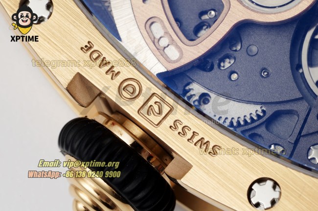 RM07-01 Ladies 31.5mm ZF RG Black/Damond Sketelon on RG/RU Strap CRMA2 RM07-01 Ladies 31.5mm ZF RG Black/Damond Sketelon on RG/RU Strap CRMA2