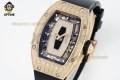 RM07-01 Ladies 31.5mm ZF RG Black/Damond Sketelon on RG/RU Strap CRMA2 RM07-01 Ladies 31.5mm ZF RG Black/Damond Sketelon on RG/RU Strap CRMA2