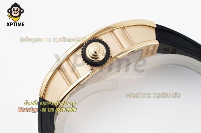 RM07-01 Ladies 31.5mm ZF RG Black/Damond Sketelon on RG/RU Strap CRMA2 RM07-01 Ladies 31.5mm ZF RG Black/Damond Sketelon on RG/RU Strap CRMA2