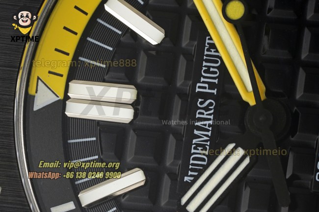 Royal Oak Diver 15707 42mm APSF Black/Stick on CE/RU Strap SA3120 Super Clone Royal Oak Diver 15707 42mm APSF Black/Stick on CE/RU Strap SA3120 Super Clone