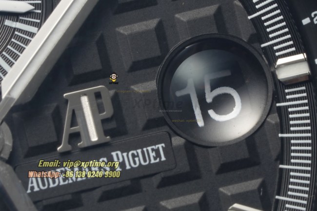 Royal Oak Offshore 26400SO 44mm APPF Black/Stick on SS/RU Bracelet A7750 Royal Oak Offshore 26400SO 44mm APPF Black/Stick on SS/RU Bracelet A7750