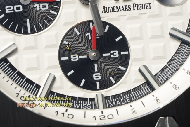 Royal Oak Offshore 26400SO 44mm APPF White & Black/Stick on SS/RU Bracelet A7750 Royal Oak Offshore 26400SO 44mm APPF White & Black/Stick on SS/RU Bracelet A7750