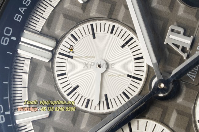 Royal Oak Offshore 26400SO 44mm APPF Gray & White/Stick on SS/RU Bracelet A7750 Royal Oak Offshore 26400SO 44mm APPF Gray & White/Stick on SS/RU Bracelet A7750