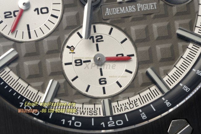 Royal Oak Offshore 26400SO 44mm APPF Gray & White/Stick on SS/RU Bracelet A7750 Royal Oak Offshore 26400SO 44mm APPF Gray & White/Stick on SS/RU Bracelet A7750