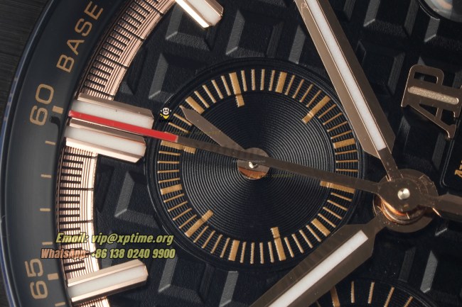 Royal Oak Offshore 26400SO 44mm APPF Black/Stick on RG/RU Bracelet A7750 Royal Oak Offshore 26400SO 44mm APPF Black/Stick on RG/RU Bracelet A7750