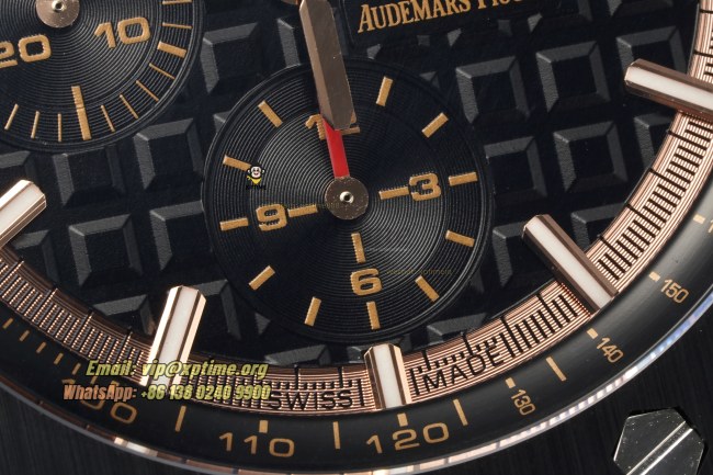 Royal Oak Offshore 26400SO 44mm APPF Black/Stick on RG/RU Bracelet A7750 Royal Oak Offshore 26400SO 44mm APPF Black/Stick on RG/RU Bracelet A7750