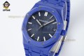 Royal Oak 15500 41mm APSF Blue/Stick on SS/CER Strap A4302 Super Clone Royal Oak 15500 41mm APSF Blue/Stick on SS/CER Strap A4302 Super Clone