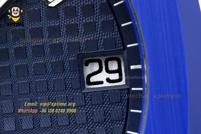 Royal Oak 15500 41mm APSF Blue/Stick on SS/CER Strap A4302 Super Clone Royal Oak 15500 41mm APSF Blue/Stick on SS/CER Strap A4302 Super Clone