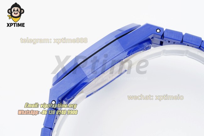 Royal Oak 15500 41mm APSF White/Stick on SS/CER Strap A4302 Super Clone Royal Oak 15500 41mm APSF White/Stick on SS/CER Strap A4302 Super Clone