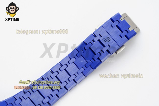 Royal Oak 15500 41mm APSF White/Stick on SS/CER Strap A4302 Super Clone Royal Oak 15500 41mm APSF White/Stick on SS/CER Strap A4302 Super Clone
