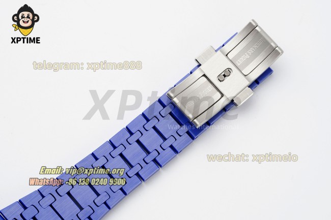 Royal Oak 15500 41mm APSF White/Stick on SS/CER Strap A4302 Super Clone Royal Oak 15500 41mm APSF White/Stick on SS/CER Strap A4302 Super Clone