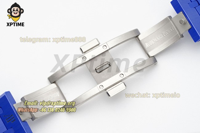 Royal Oak 15500 41mm APSF White/Stick on SS/CER Strap A4302 Super Clone Royal Oak 15500 41mm APSF White/Stick on SS/CER Strap A4302 Super Clone