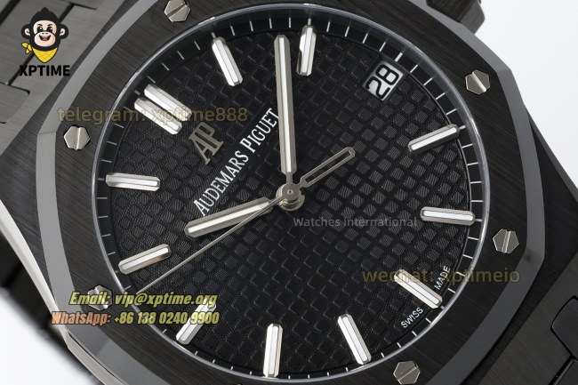 Royal Oak 15500 41mm APSF Black/Stick on SS/CER Strap A4302 Super Clone Royal Oak 15500 41mm APSF Black/Stick on SS/CER Strap A4302 Super Clone