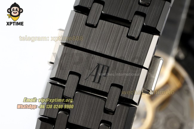 Royal Oak 15500 41mm APSF Black/Stick on SS/CER Strap A4302 Super Clone Royal Oak 15500 41mm APSF Black/Stick on SS/CER Strap A4302 Super Clone