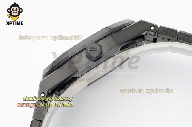 Royal Oak 15500 41mm APSF Black/Stick on SS/CER Strap A4302 Super Clone Royal Oak 15500 41mm APSF Black/Stick on SS/CER Strap A4302 Super Clone