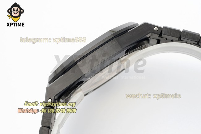 Royal Oak 15500 41mm APSF Black/Stick on SS/CER Strap A4302 Super Clone Royal Oak 15500 41mm APSF Black/Stick on SS/CER Strap A4302 Super Clone