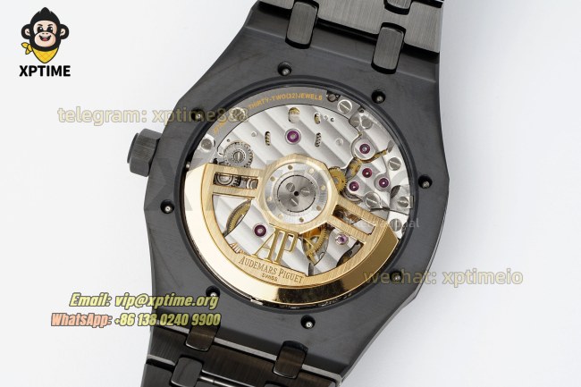Royal Oak 15500 41mm APSF Black/Stick on SS/CER Strap A4302 Super Clone Royal Oak 15500 41mm APSF Black/Stick on SS/CER Strap A4302 Super Clone