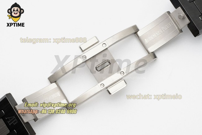 Royal Oak 15500 41mm APSF Black/Stick on SS/CER Strap A4302 Super Clone Royal Oak 15500 41mm APSF Black/Stick on SS/CER Strap A4302 Super Clone