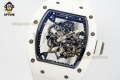 RM055 43mm APSF Sketelon/Blue on White CER/RU Strap RMUL2 RM055 43mm APSF Sketelon/Blue on White CER/RU Strap RMUL2