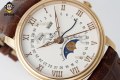 Villeret Complications 40mm APSF White/Roma/Numeral on RG/LE Strap A6654 Villeret Complications 40mm APSF White/Roma/Numeral on RG/LE Strap A6654