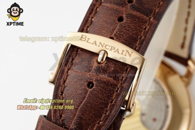 Villeret Complications 40mm APSF White/Roma/Numeral on RG/LE Strap A6654 Villeret Complications 40mm APSF White/Roma/Numeral on RG/LE Strap A6654