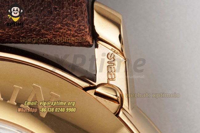 Villeret Complications 40mm APSF White/Roma/Numeral on RG/LE Strap A6654 Villeret Complications 40mm APSF White/Roma/Numeral on RG/LE Strap A6654