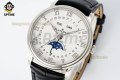 Villeret Complications 40mm APSF White/Roma/Numeral on SS/LE Strap A6654 Villeret Complications 40mm APSF White/Roma/Numeral on SS/LE Strap A6654