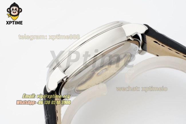 Villeret Complications 40mm APSF White/Roma/Numeral on SS/LE Strap A6654 Villeret Complications 40mm APSF White/Roma/Numeral on SS/LE Strap A6654