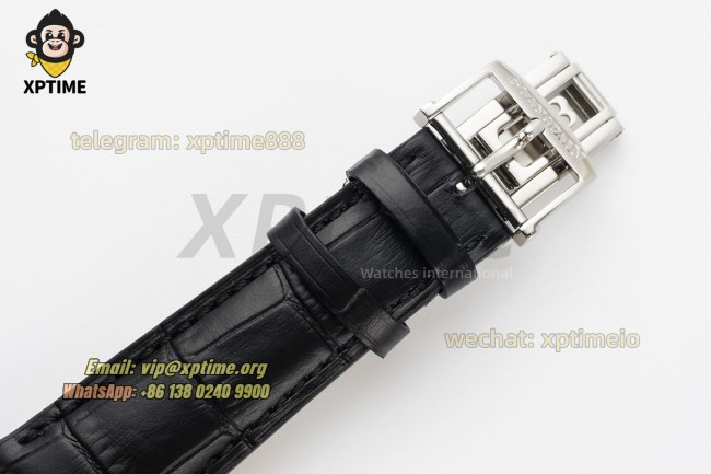 Villeret Complications 40mm APSF White/Roma/Numeral on SS/LE Strap A6654 Villeret Complications 40mm APSF White/Roma/Numeral on SS/LE Strap A6654