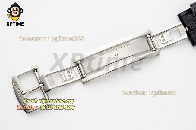 Villeret Complications 40mm APSF White/Roma/Numeral on SS/LE Strap A6654 Villeret Complications 40mm APSF White/Roma/Numeral on SS/LE Strap A6654