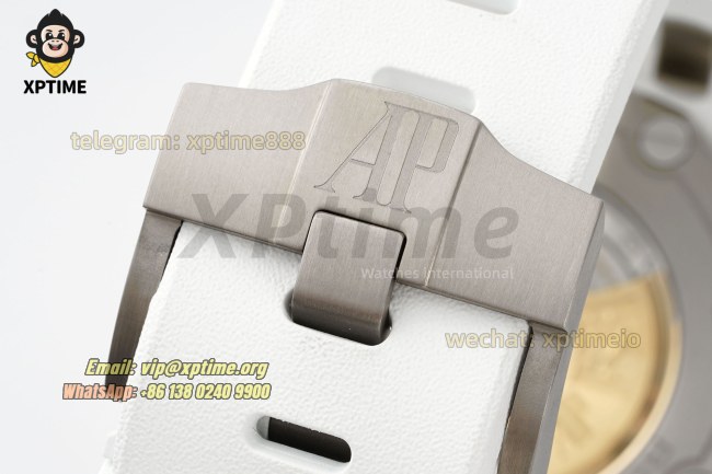 Royal Oak Diver 15707 42mm APSF White/Stick on CE/RU Strap SA3120 Super Clone Royal Oak Diver 15707 42mm APSF White/Stick on CE/RU Strap SA3120 Super Clone