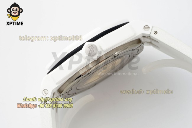 Royal Oak Diver 15707 42mm APSF White/Stick on CE/RU Strap SA3120 Super Clone Royal Oak Diver 15707 42mm APSF White/Stick on CE/RU Strap SA3120 Super Clone