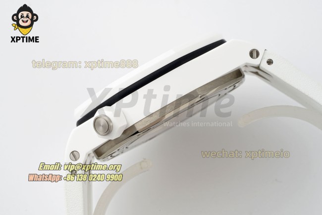 Royal Oak Diver 15707 42mm APSF White/Stick on CE/RU Strap SA3120 Super Clone Royal Oak Diver 15707 42mm APSF White/Stick on CE/RU Strap SA3120 Super Clone