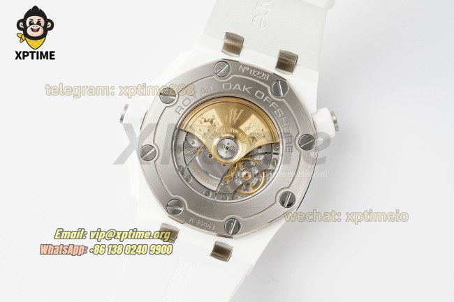 Royal Oak Diver 15707 42mm APSF White/Stick on CE/RU Strap SA3120 Super Clone Royal Oak Diver 15707 42mm APSF White/Stick on CE/RU Strap SA3120 Super Clone