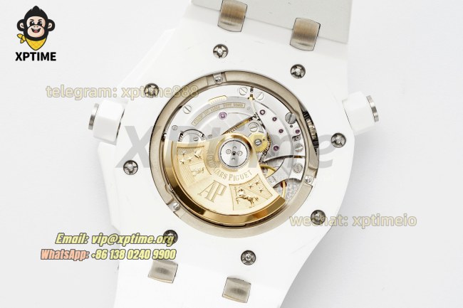 Royal Oak Diver 15707 42mm APSF White/Stick on CE/RU Strap SA3120 Super Clone Royal Oak Diver 15707 42mm APSF White/Stick on CE/RU Strap SA3120 Super Clone