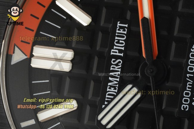 Royal Oak Diver 15707 42mm APSF Black/Stick on CE/RU Strap SA3120 Super Clone Royal Oak Diver 15707 42mm APSF Black/Stick on CE/RU Strap SA3120 Super Clone