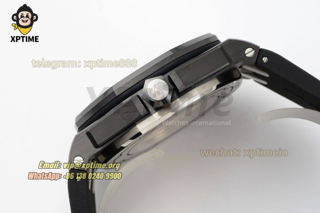 Royal Oak Diver 15707 42mm APSF Black/Stick on CE/RU Strap SA3120 Super Clone Royal Oak Diver 15707 42mm APSF Black/Stick on CE/RU Strap SA3120 Super Clone