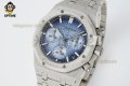 Royal Oak Chrono 26240 Frosted 41mm APSF Blue/Stick on SS/SS Bracelet SH4401 Super Clone Royal Oak Chrono 26240 Frosted 41mm APSF Blue/Stick on SS/SS Bracelet SH4401 Super Clone