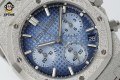 Royal Oak Chrono 26240 Frosted 41mm APSF Blue/Stick on SS/SS Bracelet SH4401 Super Clone Royal Oak Chrono 26240 Frosted 41mm APSF Blue/Stick on SS/SS Bracelet SH4401 Super Clone