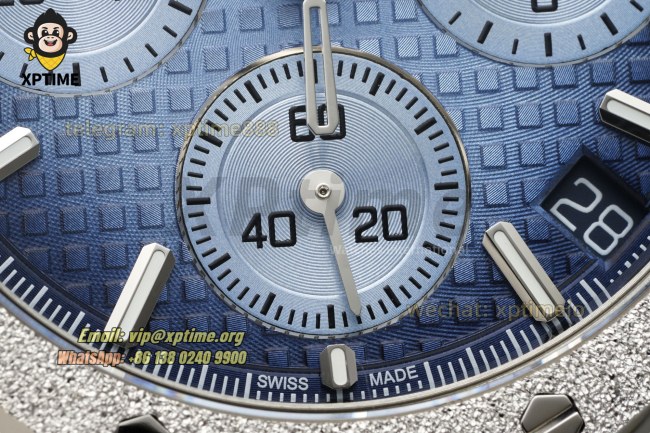 Royal Oak Chrono 26240 Frosted 41mm APSF Blue/Stick on SS/SS Bracelet SH4401 Super Clone Royal Oak Chrono 26240 Frosted 41mm APSF Blue/Stick on SS/SS Bracelet SH4401 Super Clone
