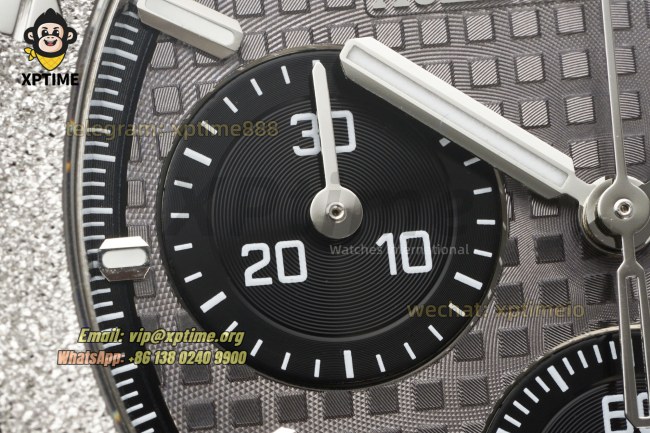 Royal Oak Chrono 26240 Frosted 41mm APSF Gray & Black/Stick on SS/SS Bracelet SH4401 Super Clone Royal Oak Chrono 26240 Frosted 41mm APSF Gray & Black/Stick on SS/SS Bracelet SH4401 Super Clone