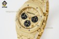 Royal Oak Chrono 26240BA Frosted 41mm APSF YG & Black/Stick on YG/YG Bracelet SH4401 Super Clone Royal Oak Chrono 26240BA Frosted 41mm APSF YG & Black/Stick on YG/YG Bracelet SH4401 Super Clone
