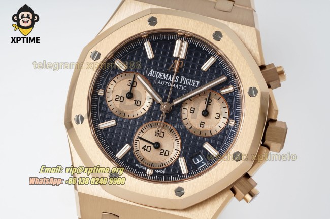 Royal Oak Chrono 26239OR 41mm APSF Black & RG/Stick on RG/RG Bracelet SH4401 Super Clone Royal Oak Chrono 26239OR 41mm APSF Black & RG/Stick on RG/RG Bracelet SH4401 Super Clone