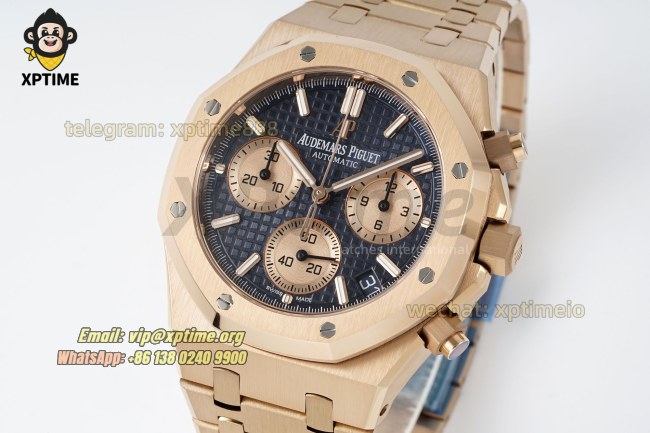 Royal Oak Chrono 26239OR 41mm APSF Black & RG/Stick on RG/RG Bracelet SH4401 Super Clone Royal Oak Chrono 26239OR 41mm APSF Black & RG/Stick on RG/RG Bracelet SH4401 Super Clone